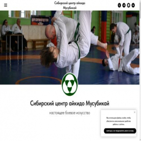 Скриншот главной страницы сайта aikidosib.ru