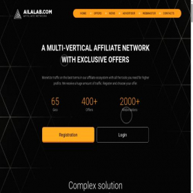 Скриншот главной страницы сайта ailalab.com