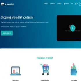 Скриншот главной страницы сайта aimarketing.management
