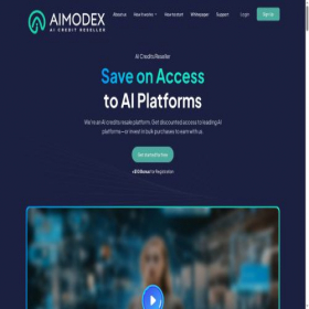 Скриншот главной страницы сайта aimodex.net