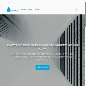 Скриншот главной страницы сайта ainvest.su