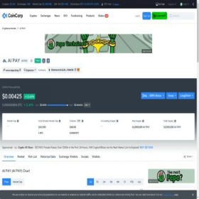Скриншот главной страницы сайта aipayplatform.com