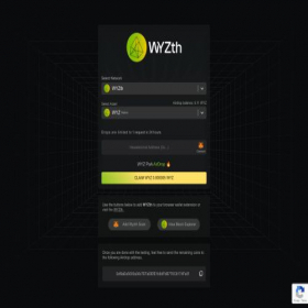 Скриншот главной страницы сайта airdrop.wyzth.org