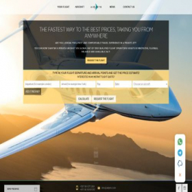 Скриншот главной страницы сайта airjets.com