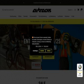 Скриншот главной страницы сайта airtracks.de