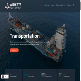 Скриншот главной страницы сайта airwaysfastlogistics.com
