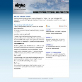 Скриншот главной страницы сайта airytec.com