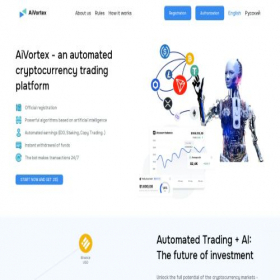 Скриншот главной страницы сайта aivortex.pro