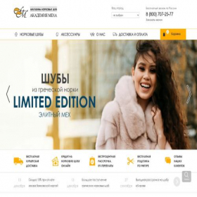 Скриншот главной страницы сайта akademiameha.ru
