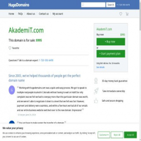 Скриншот главной страницы сайта akademit.com