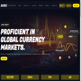 Скриншот главной страницы сайта akro-invest.org
