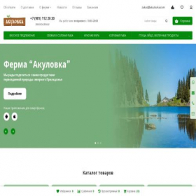 Скриншот главной страницы сайта akulovka.com