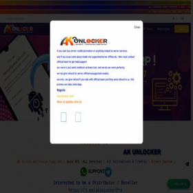 Скриншот главной страницы сайта akunlocker.com