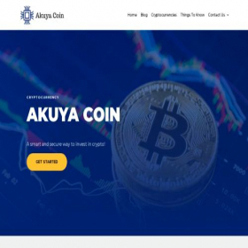 Скриншот главной страницы сайта akuyacoin.co