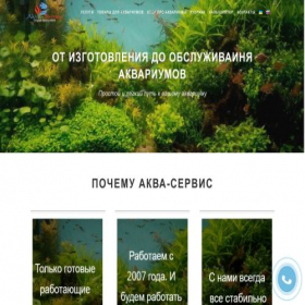 Скриншот главной страницы сайта akva-service.com