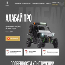 Скриншот главной страницы сайта alabay.tech