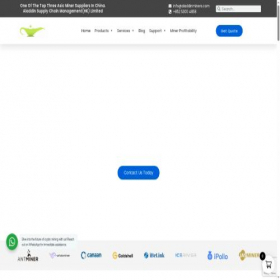 Скриншот главной страницы сайта aladdinminers.com
