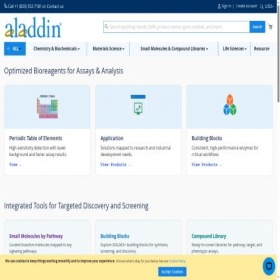 Скриншот главной страницы сайта aladdinsci.com