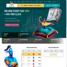 Скриншот главной страницы сайта aladin.bet