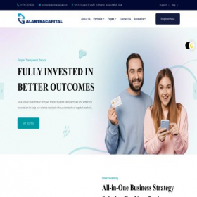 Скриншот главной страницы сайта alantracapital.com