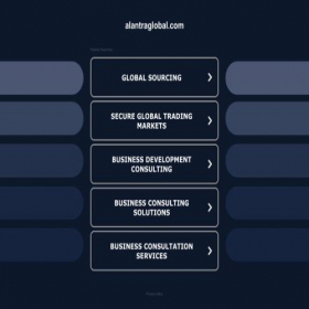 Скриншот главной страницы сайта alantraglobal.com