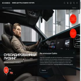 Скриншот главной страницы сайта albion-exeed.ru