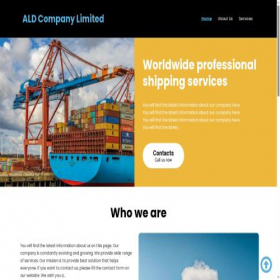 Скриншот главной страницы сайта ald-company.com