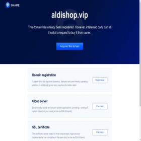 Скриншот главной страницы сайта aldishop.vip