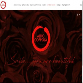 Скриншот главной страницы сайта aldocoppola.ru