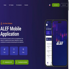Скриншот главной страницы сайта aleftraders.com