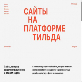 Скриншот главной страницы сайта aleks.site