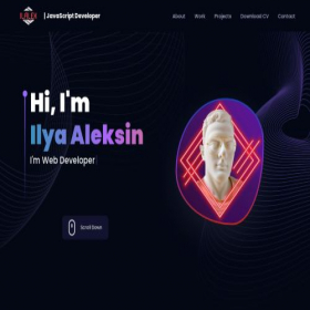 Скриншот главной страницы сайта aleksin-official.vercel.app