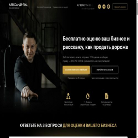 Скриншот главной страницы сайта alex-biznes.ru