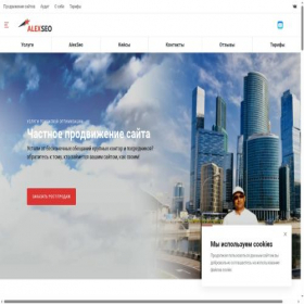Скриншот главной страницы сайта alex-seo.ru