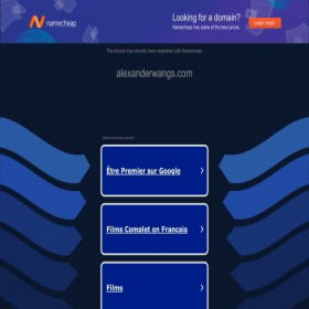 Скриншот главной страницы сайта alexanderwangs.com