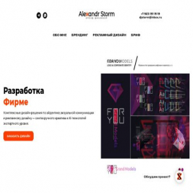 Скриншот главной страницы сайта alexandrstorm.ru