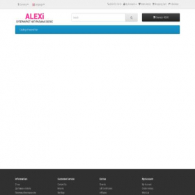 Скриншот главной страницы сайта alexi.com.ua