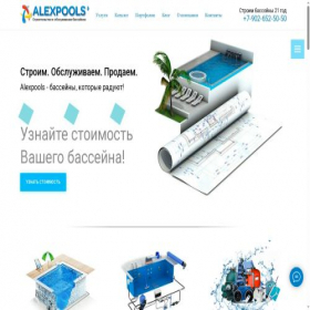 Скриншот главной страницы сайта alexpools.ru
