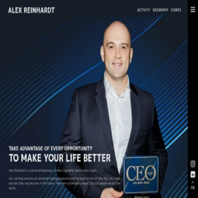 Скриншот главной страницы сайта alexreinhardt.com