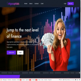 Скриншот главной страницы сайта algocapitals.org