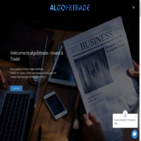 Скриншот главной страницы сайта algofxtrade.com