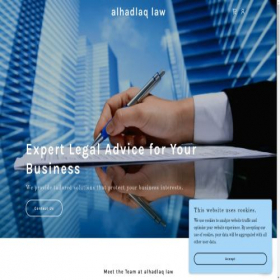 Скриншот главной страницы сайта alhadlq.com
