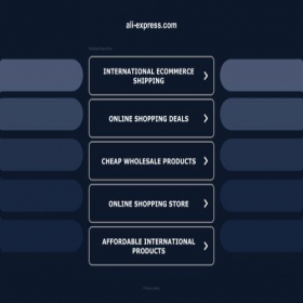 Скриншот главной страницы сайта ali-express.com