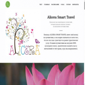 Скриншот главной страницы сайта alicera.com