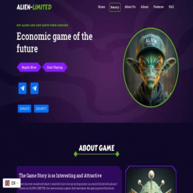 Скриншот главной страницы сайта alien-limited.me