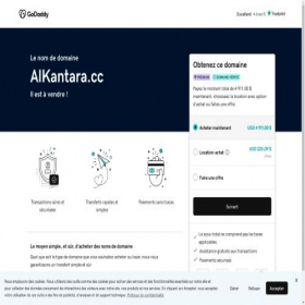 Скриншот главной страницы сайта alkantara.cc