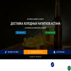 Скриншот главной страницы сайта alkoexpress.kz
