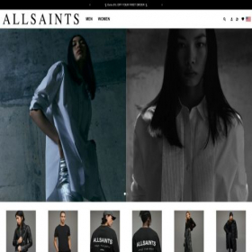 Скриншот главной страницы сайта all-saintsoutlet.com