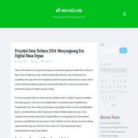 Скриншот главной страницы сайта all-steroid.com