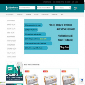 Скриншот главной страницы сайта alldaygeneric.com